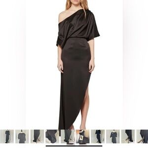 Elliatt Carson Elegant Asymmetrical Black Dress